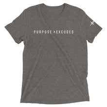 Load image into Gallery viewer, Purpose &gt; Excuses Tee
